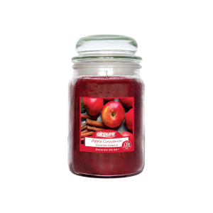 Airpure - Large Scented Candle, Apple Cinnamon Fragrance