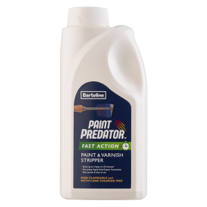 bartoline paint predator™ paint & varnish stripper 1l – fast acting non caustic remover for wood, metal & masonry