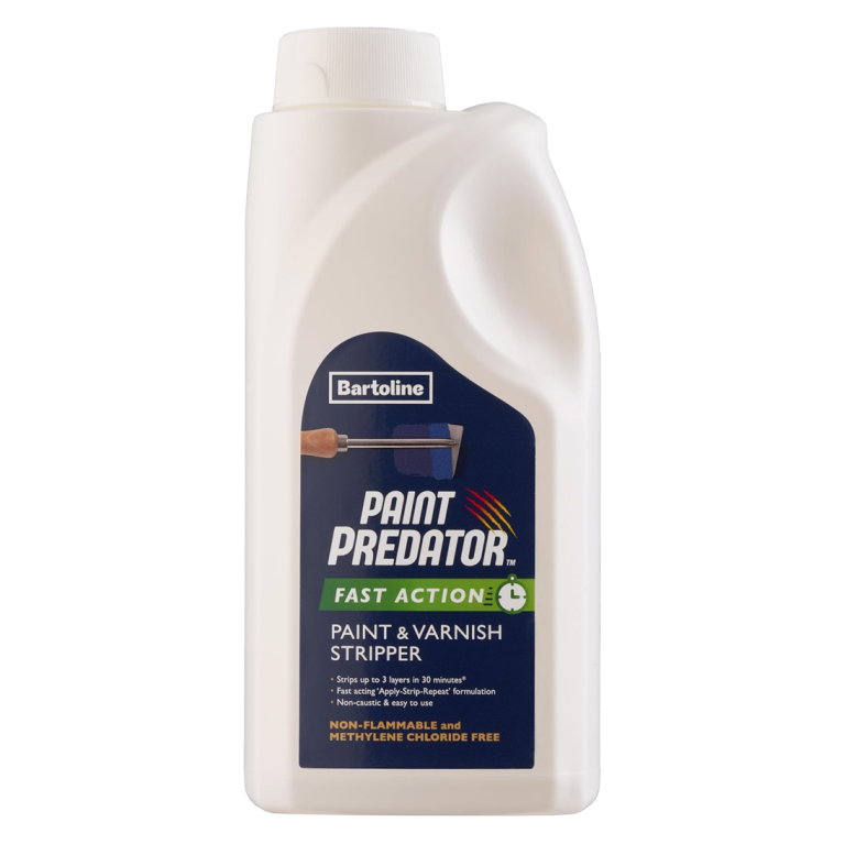 bartoline paint predator™ paint & varnish stripper 1l – fast acting non caustic remover for wood, metal & masonry