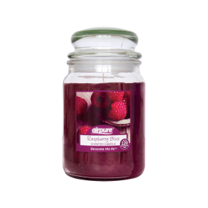 Airpure - Large Scented Candle, Raspberry Bliss Fragrance