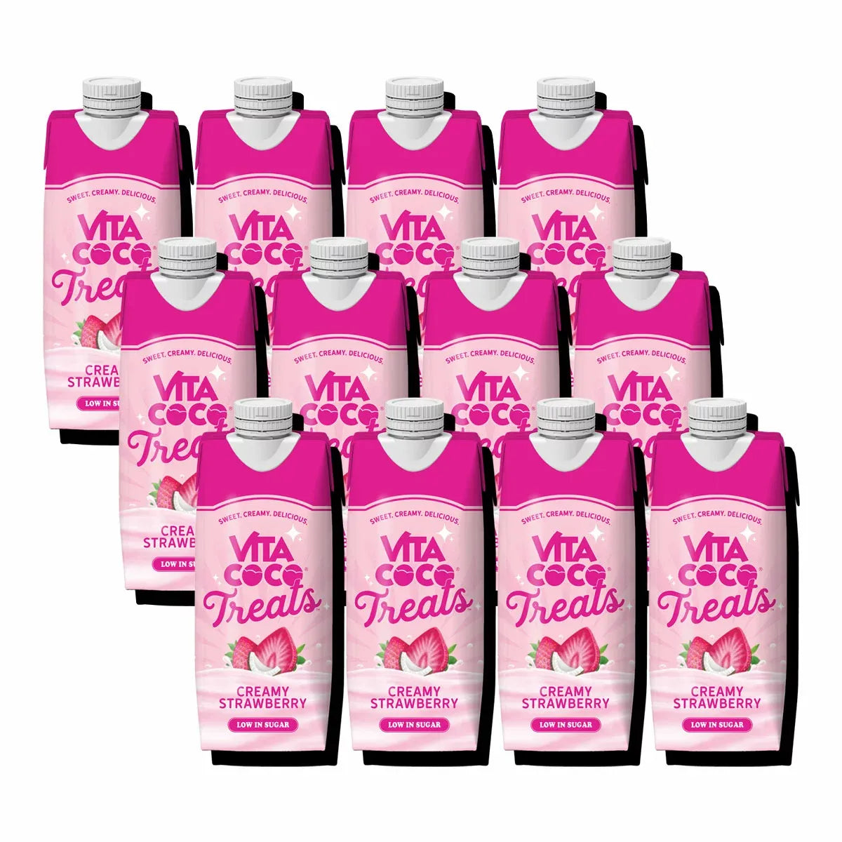 Vita Coco Treats Creamy Strawberry Coconut Water – 12 × 330 ml