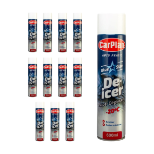 CarPlan Blue Star Super De-Icer Aerosol – 600ml (Pack of 12)